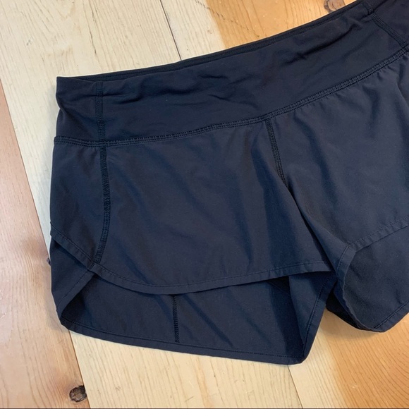 Lululemon Speed Short 4-way Stretch 2.5" inseam Black size 6 - Picture 3 of 12